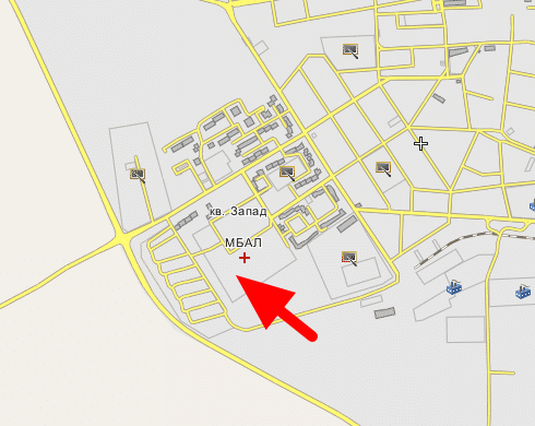 Карта от Уикимапия - местоположение на хосписа