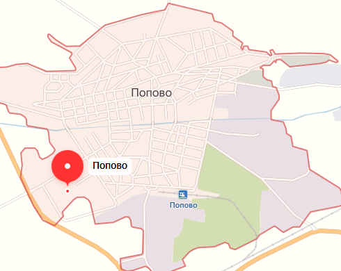 Карта от Яндекс - местоположение на хосписа
